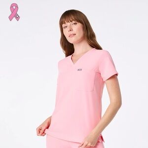 Figs Fight club pink Catarina top xxs petite!